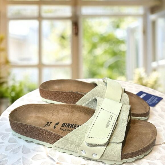 NEW BIRKENSTOCK Oita Leather Suede Sandal  Size EU 37 - Picture 2 of 16